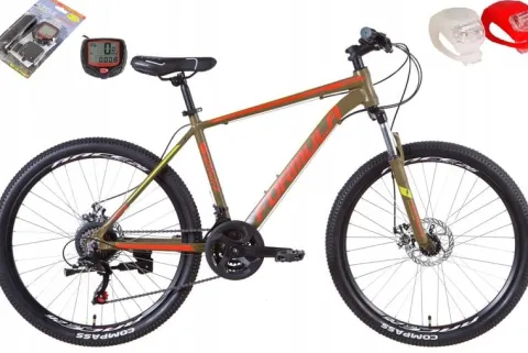 Rower MTB Velotrade THOR 26 18 " Khaki + PREZENTY