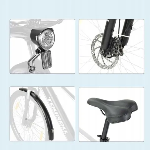 ROWER TOUROLL J1 ST ELEKTRYCZNY MESKI TREKKINGOWY 250W 100KM 15.6AH