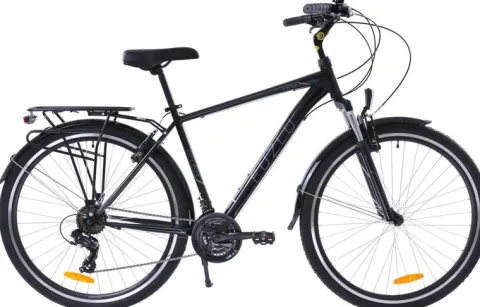 Rower trekkingowy 28 Fuzlu Core Men amor. (20") czarny/srebrny/srebrny połysk