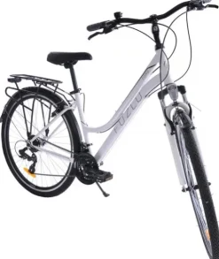 Rower trekkingowy 28 Fuzlu Core Lady amor. 18" biały/czarny/czarny połysk