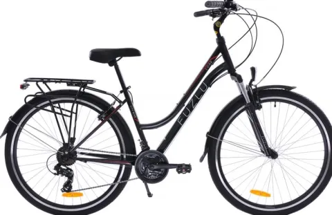 Rower trekkingowy 28 Fuzlu Core Lady amor. 18" czarny/czerwony/biały