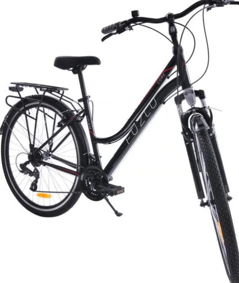 Rower trekkingowy 28 Fuzlu Core Lady amor. 18" czarny/czerwony/biały