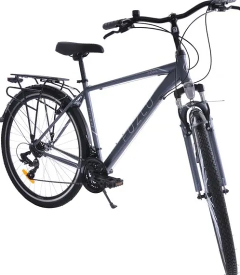 Rower trekkingowy 28 Fuzlu Core Men amor. (20") szaro-srebrny/ ciemny grafit mat