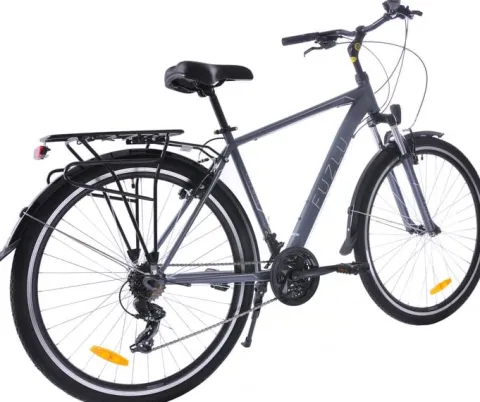 Rower trekkingowy 28 Fuzlu Core Men amor. (20") szaro-srebrny/ ciemny grafit mat