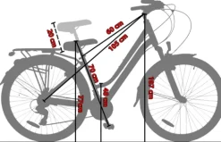 Rower trekkingowy 28 Fuzlu Escape 1.0 Lady (18") biały/czarny/czarny połysk