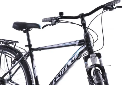Rower trekkingowy 28 Fuzlu Escape 1.0 Men (20") czarny/srebrny połysk