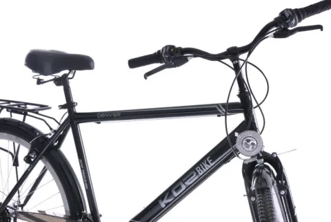 Rower trekkingowy męski 28 Kozbike DENVER (21") czarny (21 biegów) (K13)