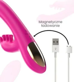 Różowy króliczek z obrotową kulką