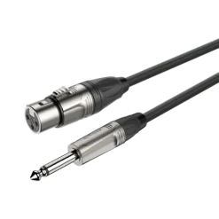 Roxtone Kabel audio 3m Jack 6.3mm Mono, XLR 3-pin żeńskie DMXJ210L3