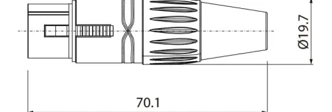 Roxtone kabel 10M, 3 pinowe gniazdo XLR żeńskie, XLR męski,SMXX200L10