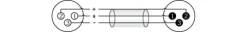 Roxtone kabel 10M, 3 pinowe gniazdo XLR żeńskie, XLR męski,SMXX200L10