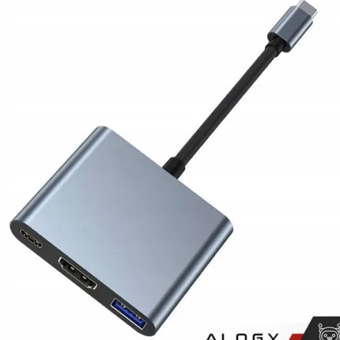 ROZDZIELACZ ADAPTER HUB HDMI TYPE-C DO MACBOOK AIR PRO 13 14 15 16 M1 M2 M3
