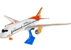Samolot Pasażerski Biały Friction Podstawka 65 cm