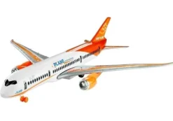 Samolot Pasażerski Biały Friction Podstawka 65 cm