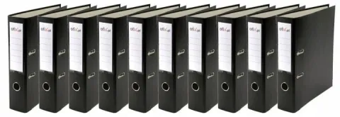 SEGREGATOR A4 50mm WZMOCNIONY OKUTY CZARNY x 5 szt