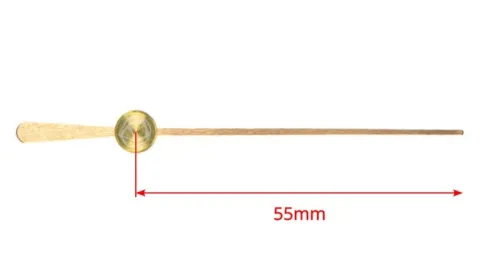 Sekundnik do mechanizmu zegara 55mm złoty