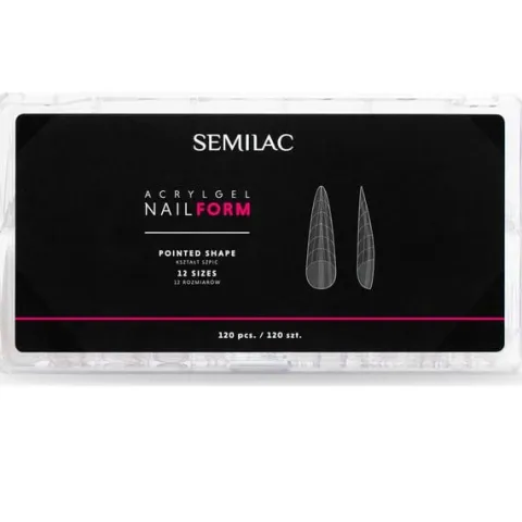 SEMILAC AcrylGel Nail Form Formy szablony do przedłużania akrylożelem 120