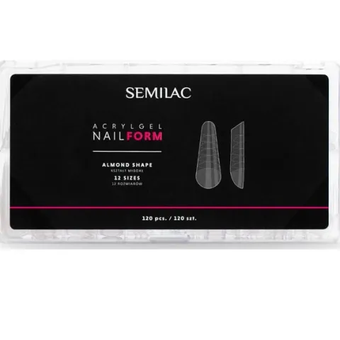 SEMILAC AcrylGel Nail Form Formy szablony do przedłużania akrylożelem 120