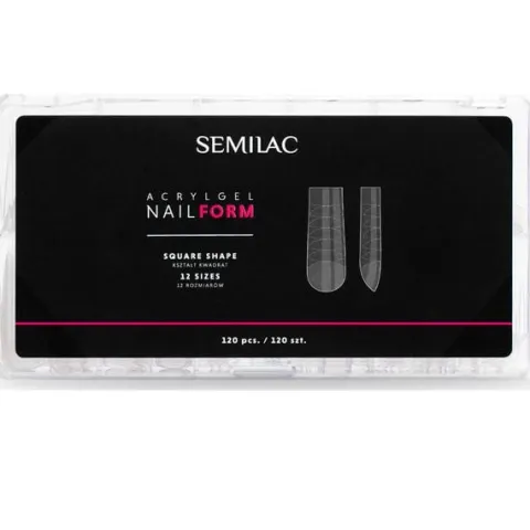 SEMILAC AcrylGel Nail Form Formy szablony do przedłużania akrylożelem 120