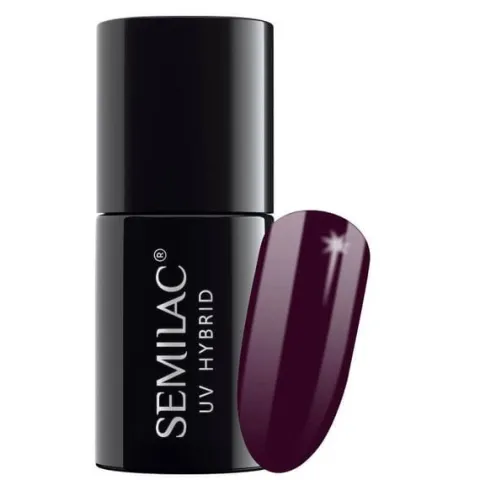 Semilac 099 Lakier hybrydowy Dark Purple Wine 7ml