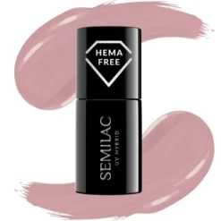 SEMILAC Lakier hybrydowy 586 Dirty Rose Nude 7ml
