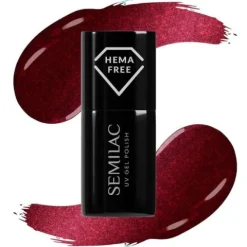 SEMILAC Lakier hybrydowy 467 Red Candle Flash 7ml