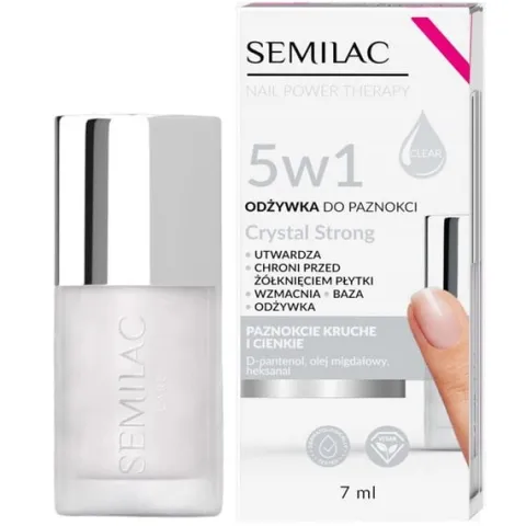SEMILAC Odżywka do paznokci 5w1 Crystal Strong 7ml