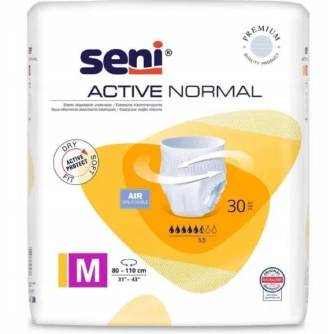 SENI ACTIVE NORMAL M MAJTKI CHŁONNE DLA DOROSŁYCH 30 SZT.