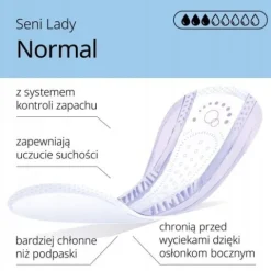 SENI LADY NORMAL wkładki urologiczne dla kobiet 30szt. chłonność 3/7