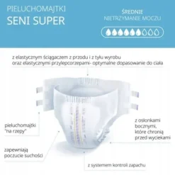 SENI SUPER PIELUCHOMAJTKI DLA DOROSŁYCH L 30SZT. ZAPINANE NA RZEPY