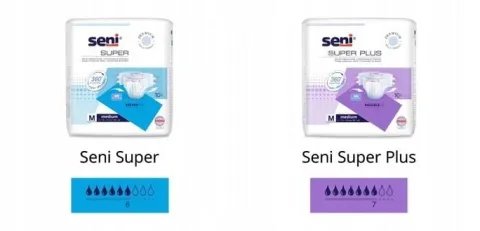 SENI SUPER PLUS PIELUCHOMAJTKI DLA DOROSŁYCH L NA RZEPY 30SZT.