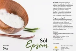 SIARCZAN MAGNEZU sól do kąpieli gorzka SÓL EPSOM czysty skład 5kg