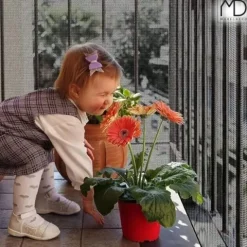 Siatka na balustrady schody balkon ochronna zabezpieczenie 300 cm czarna