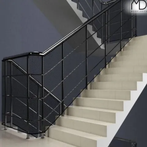 Siatka na balustrady schody balkon ochronna zabezpieczenie 300 cm czarna