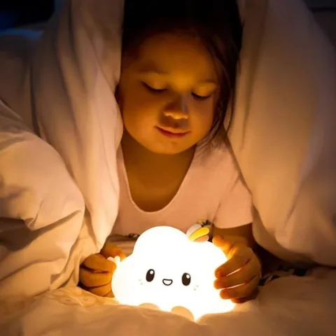 Silikonowa lampka nocna Chmurka led rgb