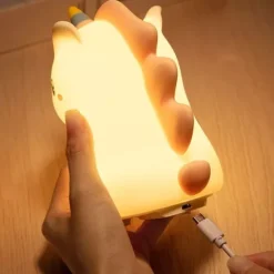 Silikonowa lampka nocna Jednorożec led rgb