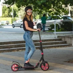Składana amortyzowana hulajnoga Discola WORKER niebieska