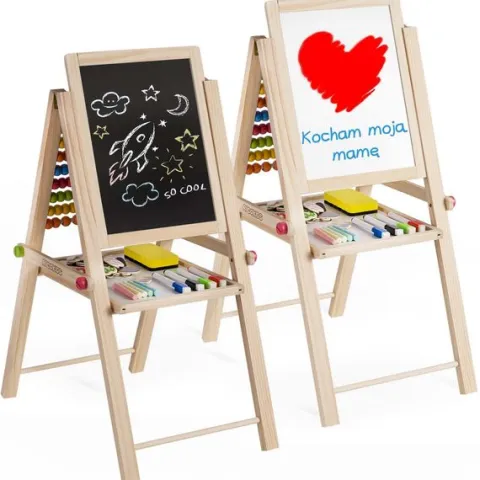 Składana magnetyczna kredowa tablica Ricokids