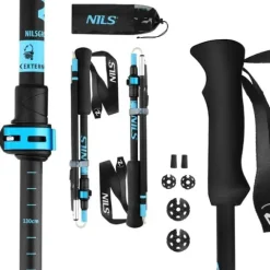 Składane kije trekkingowe z aluminium 7075 TK8604 Nils