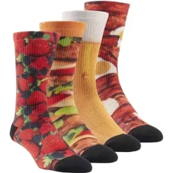 Skarpety Reebok One Series Print Crew 2 PARY komplet unisex skarpetki sportowe termoaktywne 34-36