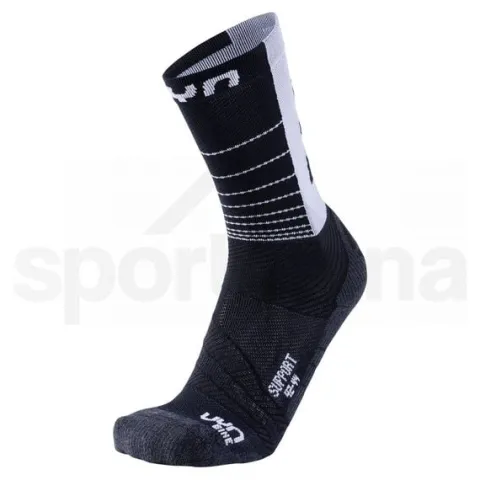 Skarpety UYN Man Support Socks Black White 39-41