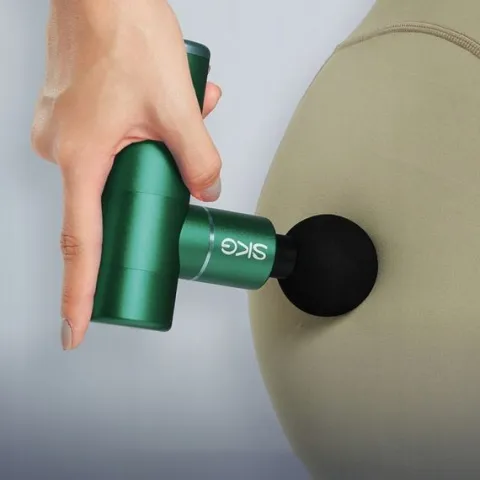 SKG PISTOLET DO MASAŻU PLECÓW CIAŁA STÓP LEKKI 4 KOŃCÓWKI MASSAGE GUN
