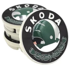SKODA DEKIELKI na felgi zaślepki felg KAPSLE ŠKODA kołpaczki 55mm 4szt.