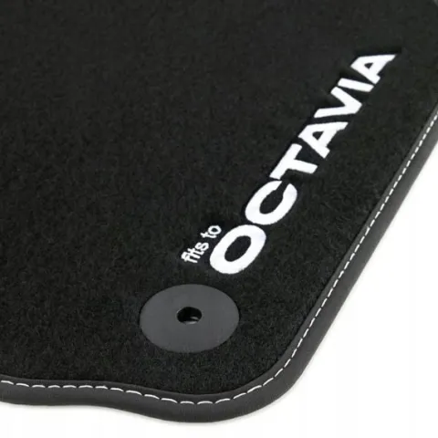SKODA Octavia II 2008-2012 Dywaniki welurowe LOGO