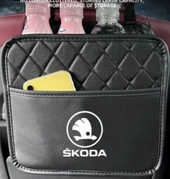 Skoda TORBA NA ZAGŁÓWEK ŠKODA wiszący ORGANIZER SAMOCHODOWY dla pasażera