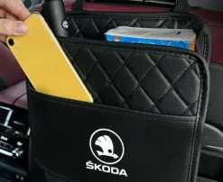 Skoda TORBA NA ZAGŁÓWEK ŠKODA wiszący ORGANIZER SAMOCHODOWY dla pasażera