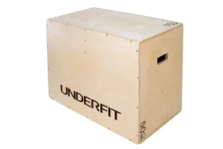 Skrzynia plyometryczna UNDERFIT 75 x 60 x 50 cm drewniana