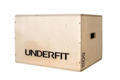 Skrzynia plyometryczna UNDERFIT 60 x 50 x 40 cm drewniana
