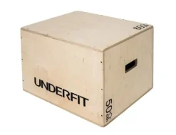 Skrzynia plyometryczna UNDERFIT 60 x 50 x 40 cm drewniana