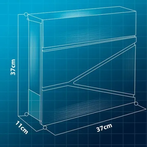 Skrzynka na listy 37x37x10,5 cm antracyt HM-862